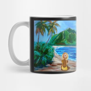 Girl on the Beach Mug